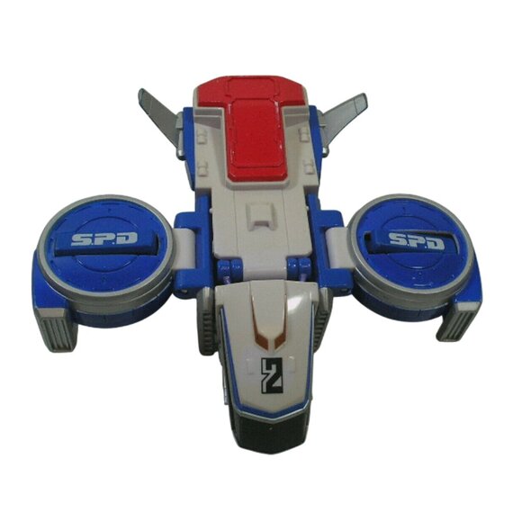 POWER RANGERS SPD Blue Plane & Green Runner Transformers - Picture 2 of 11